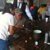 Bullet casting at cartridge reloading course in Arcadia.